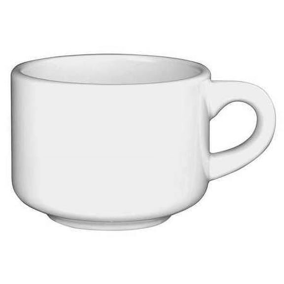 International Tableware Dover Stackable Cup, 3.125" x 2.625", 7.5 oz., European White | 36/Case