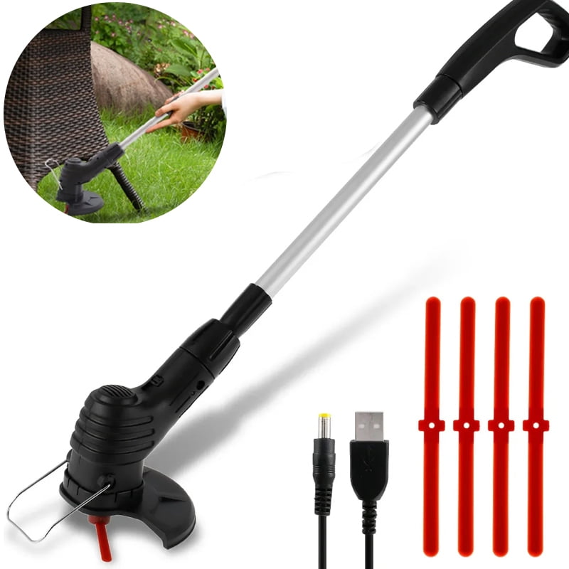 Portable Garden Mower Cordless Garden Mower Lithium Lawn Mower Home Trimmer Garden Weeder Weed Wheel
