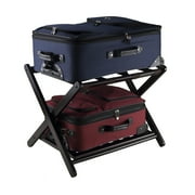 Winsome Reese Luggage Rack with Shelf, Espresso Finish