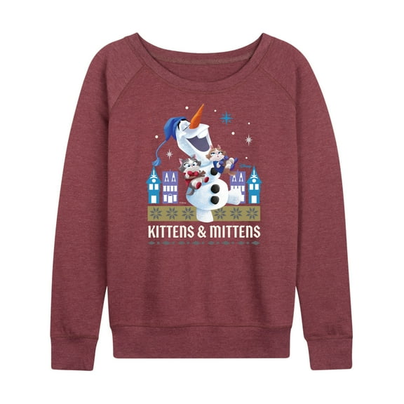 Frozen 2 - Kittens And Mittens - Women's Lightweight French Terry Long Sleeve Shirt
