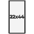thumbnail image 4 of 22x44 Shadow Box Frame Black | 1 inches Deep Real Wood Contemporary Shadowbox Display Frame | UV, 4 of 8