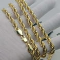 thumbnail image 5 of 14K Gold, 4.00 mm, Glossy Type, Grooved Rope-Shaped Necklace, 18 inches, 5 of 8