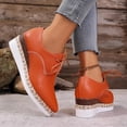 thumbnail image 4 of Miqool Women's Platform Wedge Heel Summer Casual Chic Pointed Toe Lace Up Thick Sole Rope Sole Dress Shoes, 4 of 9