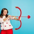 thumbnail image 3 of Musbetu Cupid Bow And Arrow Prop Heart Shape Bow Decor Valentine Day Photography Filming Stage Costume Performance Prop, 3 of 7