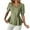 Green, variant on purcolt Womens Tops Puff Short Sleeve V Neck Peplum Hem Button Down Shirts Elegant Blouses for Casual Work Office