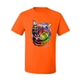 thumbnail image 2 of Wild Bobby, Cute Colorful Rainbow Cat Animal Lover Men's Graphic T-Shirt, Orange, Large, 2 of 3