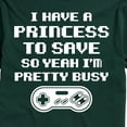 thumbnail image 2 of Instant Message - I Have A Princess To Save - Men's Short Sleeve Graphic T-Shirt, 2 of 6