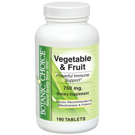 Fuel 180 Tabs - Botanic Choice Vegetable & Fruit Tabs, 180 Ct