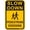 Warning Sign 6, variant on Slow Down Signs Pedestrian Sign - 8"x12" Aluminum Street Yard Warning Sign, Pedestrian Safety Decor for Home Business Street Road