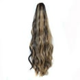thumbnail image 1 of QUYUON Extensions de Cheveux à Clip Droit pour Femmes Perruques Longues Aspect Naturel Postiche pour Femmes Extensions de Queue de Cheval Clips Synthétiques Type de Cheveux Q1106, 1 of 2