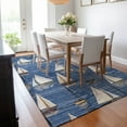 thumbnail image 6 of Addison Rugs Mayfield Washable Coastal Sailboat Navy Rectangle Rug, 2'6" x 3'10", 6 of 6
