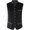 (Casual 118)Black, variant on Mens Vest Solid Color Sleeveless Jacket Winter Germany Beer Festival Stage Performance Dress Bar Party Stand Up Collar Top