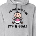 thumbnail image 3 of Inktastic Proud New Dad (girl) Adult Hoodie Sweatshirt, 3 of 4