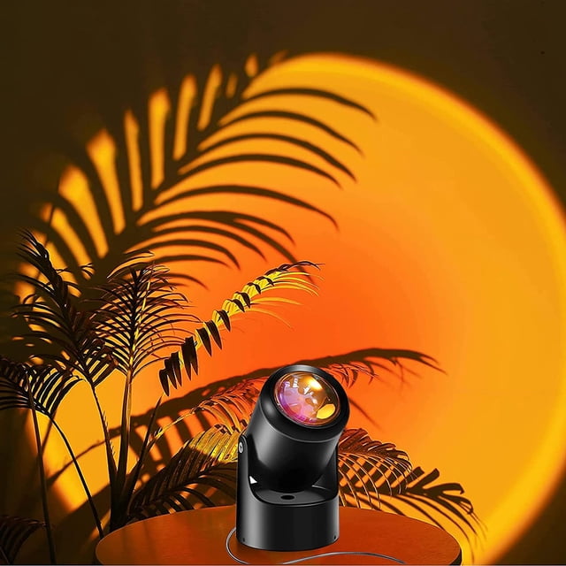 Sunset Lamp Projector Night Lights - Sunset Projection Rotatable USB FYBTO tic Visual LED Light for Home Party Living Room Bedroom Hotel Restaurant Decor Live Stream Ins Photography TIK Tok