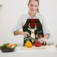thumbnail image 5 of Christmas Aprons Adjustable Cooking Aprons Holiday Aprons for Women Christmas Kitchen Home Cooking Baking, 5 of 8