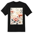 thumbnail image 2 of Plus Size Shirt for Women Black Tops for Women Oversized Short Sleeves Shirt for Women Flower 13 T Shirt Crewneck Shirt for Women 3XL, 2 of 5