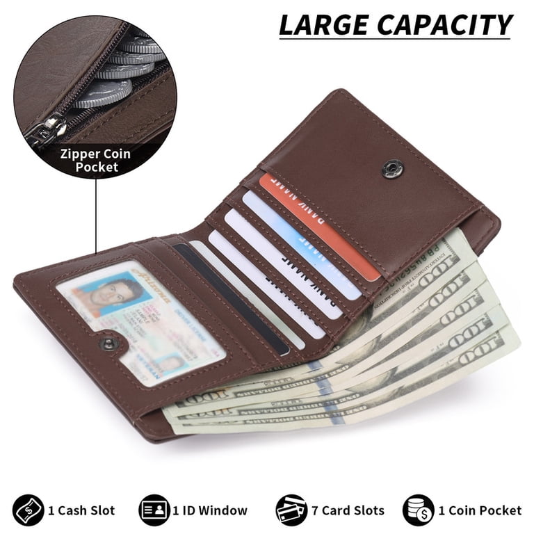 GAEKEAO Men's Slim Bifold Leather Wallet, RFID Blocking photo 4