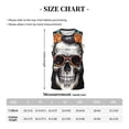 thumbnail image 4 of Honeii Flower Horn Skull A print basktball shirt for men and women, Unisex basketball jersey for Theme party-Medium, 4 of 6