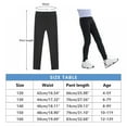 thumbnail image 2 of URMAGIC 2 Pack Girls' Athletic Dance Leggings Kids Yoga Pants Compression Running Workout Tights with Side Pockets 4-13 Years, 2 of 17