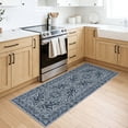 thumbnail image 2 of GLATTICE Washable Runner Rug 2x5 Navy Blue Runners Non-Slip Ultra Soft Printed Distressed Medallion Floor Carpet Runner for Bedroom Hallway Kitchen, 2 of 8