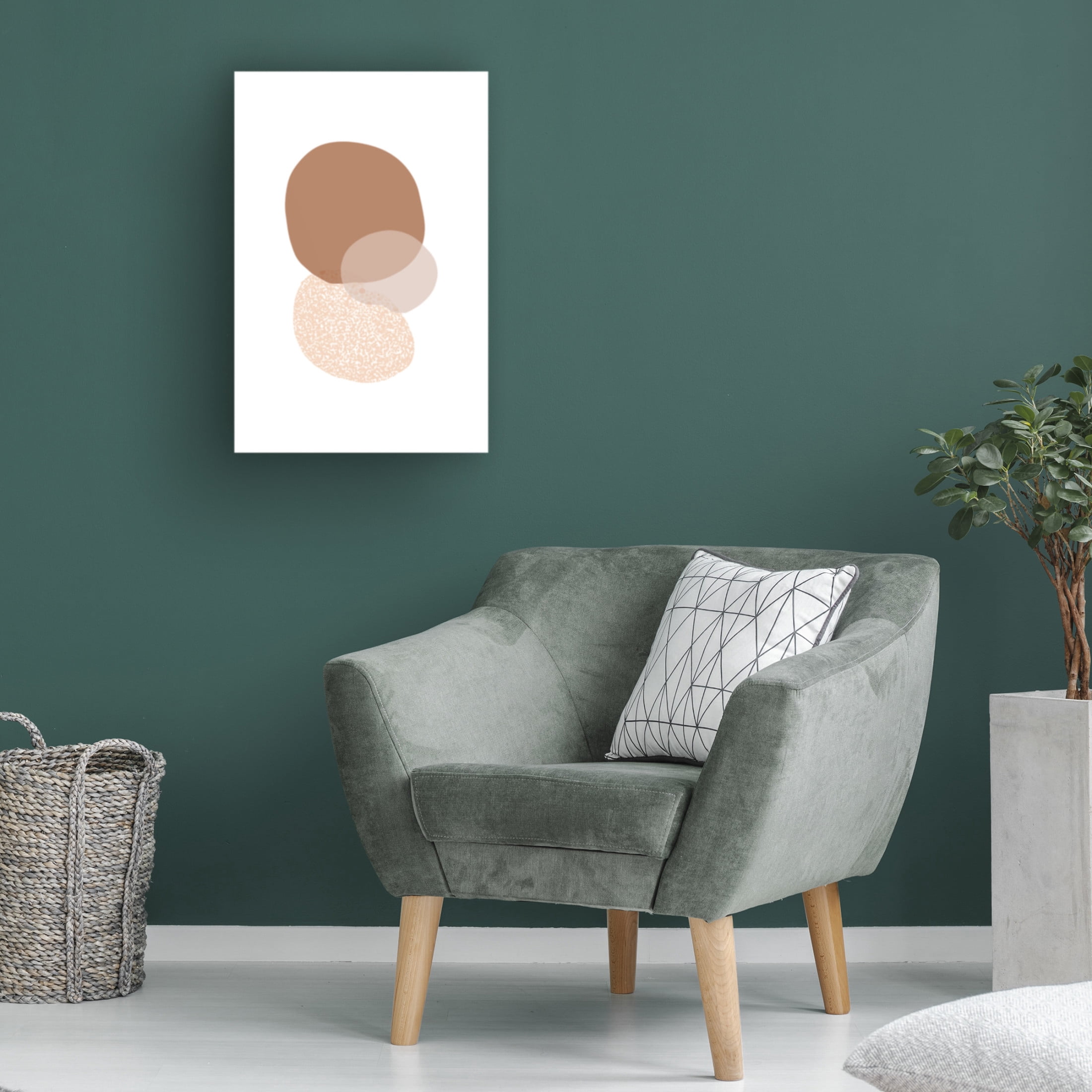 Trademark Fine Art Melloi Art Prints Abstract Circle Painting Canvas Wall Art