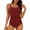 Rouge, variante sur FcBaudy Maillot de Bain 2 Pcs pour Femmes, Maillots de Bain pour Femmes, Ensemble Bikini pour Femmes Uni Deux Pièces Maillots de Bain Maillot de Bain Tenue de Bain Femme Maillot de Bain