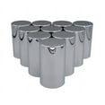 thumbnail image 2 of 40 Pcs Chrome ABS Plastic Cylinder Lug Nut Covers 33mm Thread-on Design 3-1/2"(H)- Lug Wheel Axle Nut Covers for Semi Truck, Frightliner, Volvo - Replaces # TNUT-F2L Truck Accessories, 2 of 9