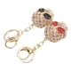 thumbnail image 4 of uds llavero de calavera negro rojo colgante romántico de larga duración para decoración de bolso, 4 of 12