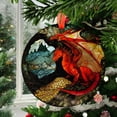 thumbnail image 2 of Dragon's Hoard: Ornament Style Wall or Window Hanging, 2025, Holiday Decoration, Seasonal Keepsake Gift, Unique Collectible, Window Hanging, Home Decor 2025, Seasonal Holiday, 2 of 5