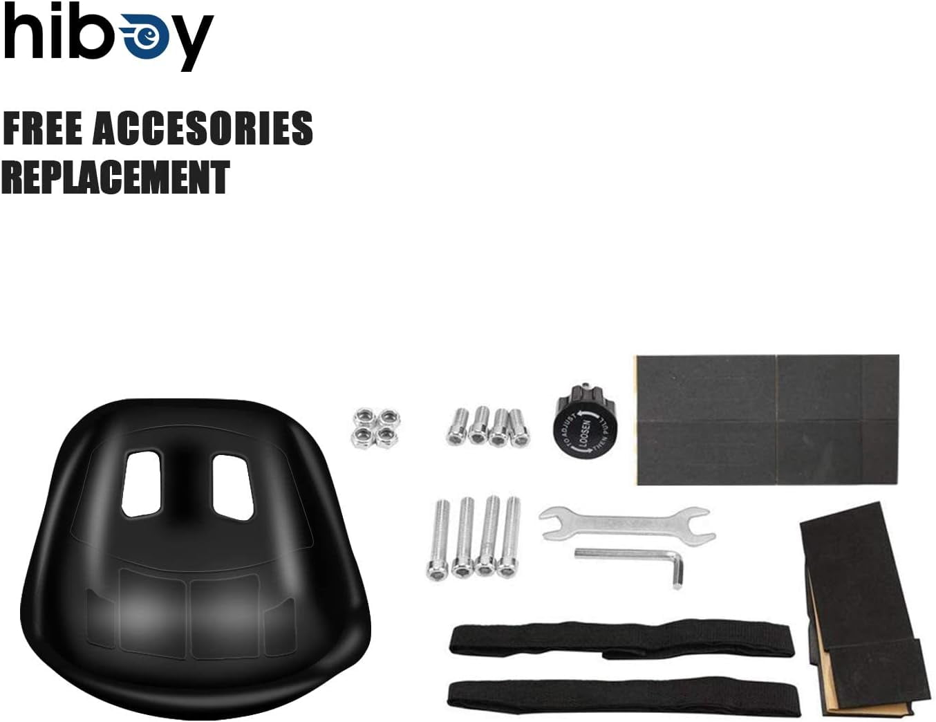 Hiboy Hc02 Hoverboard Seat Attachment With Rear Suspension Go Kart Accessory For 65" 8" 10" Two Wheel Self Balancing Scooter