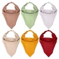 thumbnail image 1 of pañuelos para el pelo, antideslizantes, caqui, rosa, rojo vino, amarillo, gris, verde, 12,60 x 7,87 pulgadas, pañuelos triangulares para el pelo para niñas y mujeres, 1 of 7