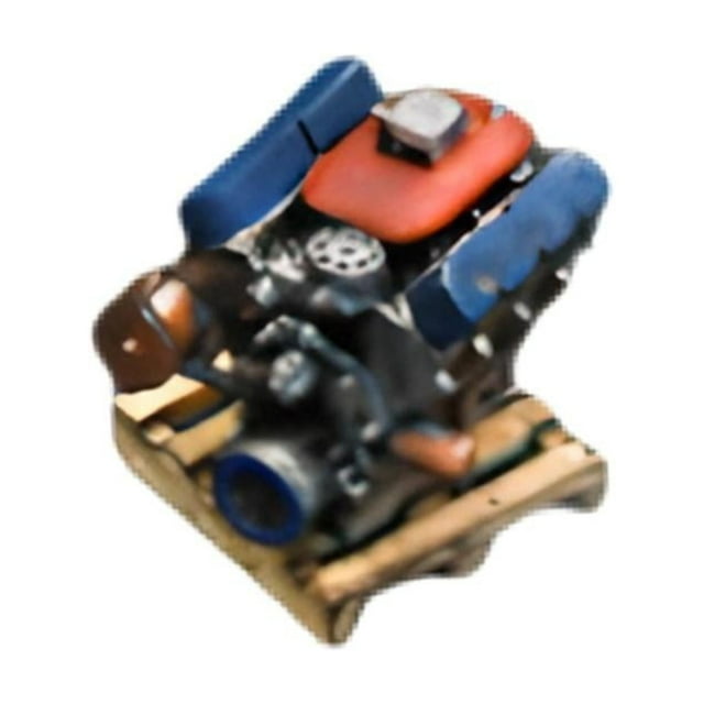 Modelo de motor en miniatura a escala 1:64, manualidades, modelo de garaje de coche, accesorio de juguete para rojo azul