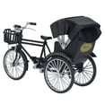 thumbnail image 5 of Rickshaw Model Retro Design Decorative Interesting Alloy 3 Wheel Rickshaw Desktop Ornament For Decoration, 5 of 5
