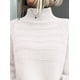 thumbnail image 5 of Suéter PRETTYGARDEN Cuello Alto Tejido Grueso Blanco Talle Grande, 5 of 6