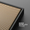 thumbnail image 5 of IDEA4WALL Framed Canvas Print Wall Art Set of 3 Sun, Eye and Crescent Moon with Radiant Lines Modern Art Wall Decor Abstract Geometric Prints Contemporary Minimal Artwork - 24"x36"x3 Black, 5 of 5