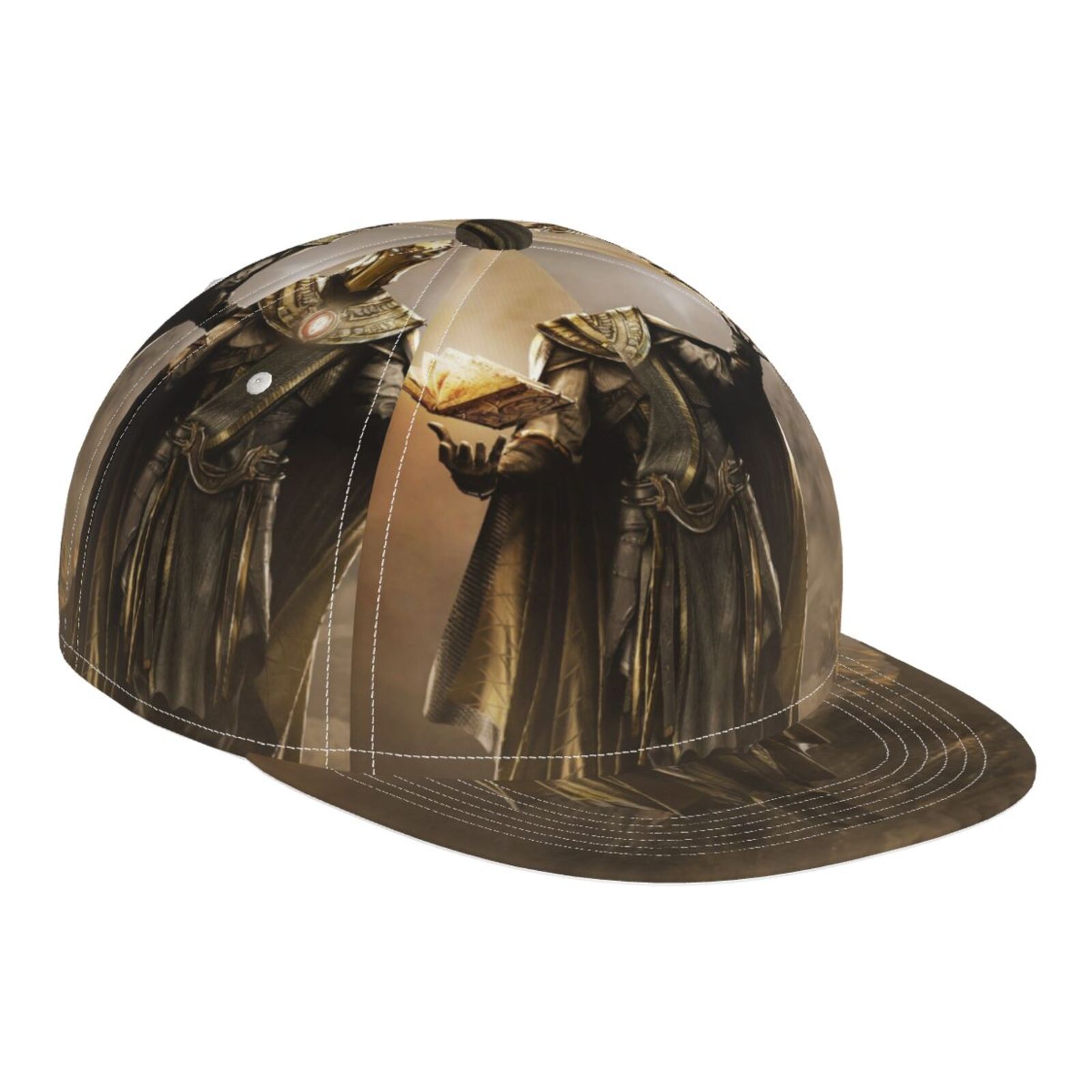 Flat Bill Brim Adjustable Baseball Cap 