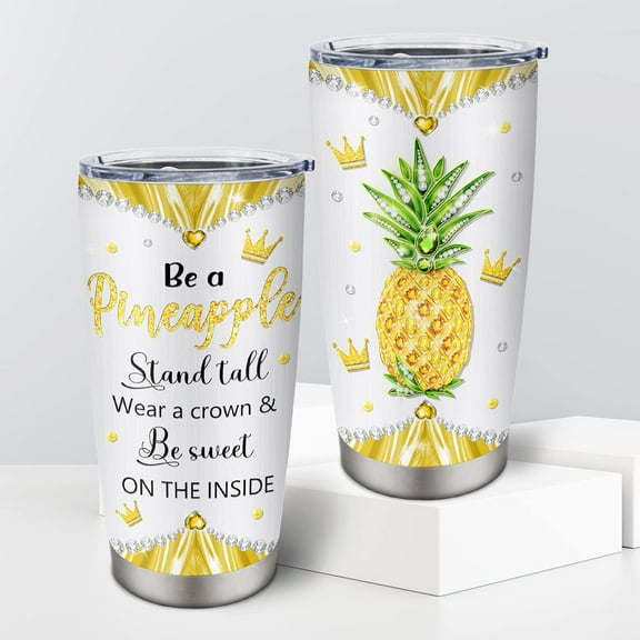 Pineapple Gifts, Pineapple Cups, Pineapple Gifts for Women, Pineapple Themed Gifts, Pineapple Tumbler, Pineapple Decor, Cool Birthday Gifts 20oz Pineapple Tumbler 1Pc, Pineapple Decorations