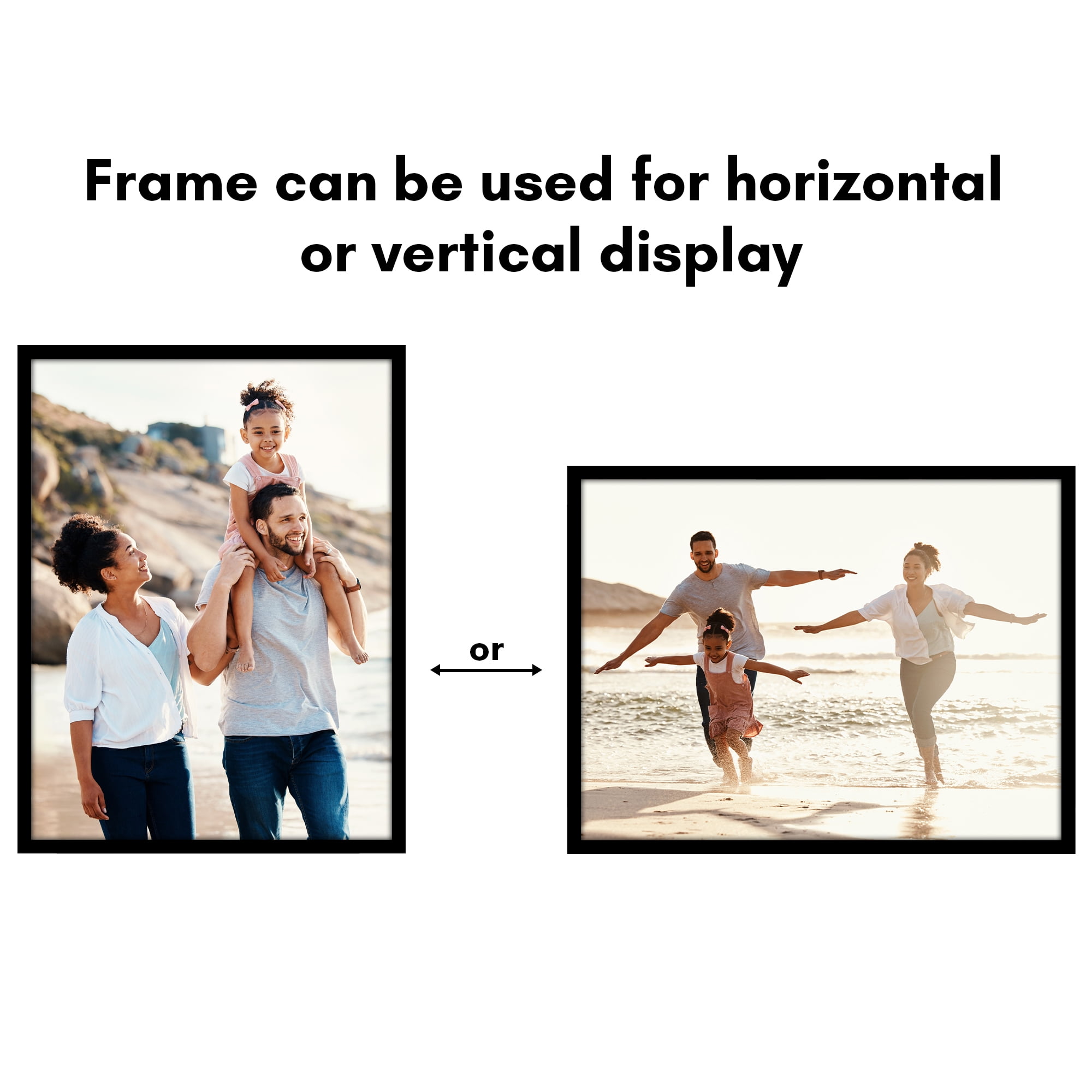 Americanflat 18x24 Poster Frame with Polished Plexiglass 5 Pack Galleria Collection Frames Wall - Black