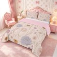 thumbnail image 3 of Manfei Cottagecore Blossom King Size Comforter Sets 3pcs,Vintage Flowers Leaves Comforters King Size,1 Comforter and 2 Pillowcases,Reversible, 3 of 6