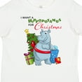 thumbnail image 4 of Inktastic I Want a Hippopotamus for Christmas Boys or Girls Toddler T-Shirt, 4 of 5