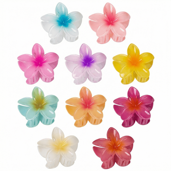 Flower Hair Clips, 10pcs Large Floral Clips for Women, Suitable for Daily Styling