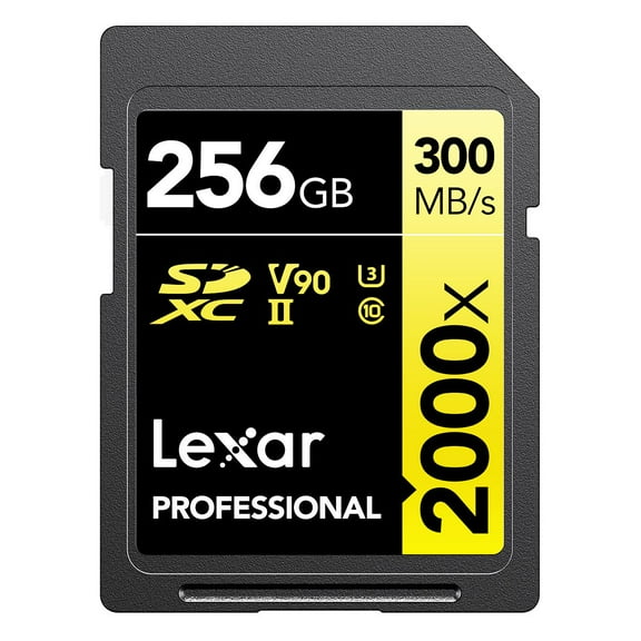 Lexar LSD2000256G-BNNNU 256GB Professional 2000X UHS-II SDXC Memory Card