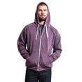 thumbnail image 5 of G-Style USA Men's Heavyweight Zip-Up Hoodie Sweatshirt HL13102 - Heather Purple - Large, 5 of 7