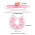 thumbnail image 3 of Replio Costumes Cute Lace Crown Accessories For Cats Small Dogs Outfit For Birthday Party Pet Birthday Costume Set Cat Headdress Crown Lace Set Matching Birthday Pet Bib Gifts Christmas, 3 of 6