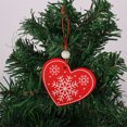 thumbnail image 6 of HongHeng Christmas Clearance Under $5.00 Christmas Red Decorative Pendant Made of Wood Suitable for Christmas Tree Doors and Fireplaces, 6 of 6