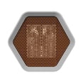 thumbnail image 3 of Mistaha Space Mini Desk 1000W Hexagonal Mini Portable Electric Heaters Fan PTC Ceramic Heating Element for Office Home Tabletop Indoor Use, 3 of 8