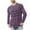 A-Purple, variant on Wyobmus Mens Soft Active Shirt Long Sleeve Crewneck Athletic Undershirt Casual Home Wear Printed Pajama Tops A-Olive Green