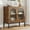 Brown, variant on Sideboard Buffet Cabinet with Storage, Accent Cabinet with Rattan Doors, Adjustable Shelf & Metal Feet, Coffee Bar Liquor Cabinet for Living Room, Dining Room, Hallway & Kitchen,Beige