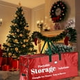 thumbnail image 2 of HAMCSTNF Christmas Tree Storage Bag for 7.5 Ft Artificial Pine Tree, Durable Waterproof, Zippered, Carry Handles, 2 of 6
