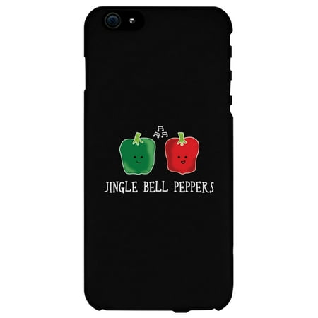 Jingle Bell Peppers Cool BLACK Phone Case Holiday Gift